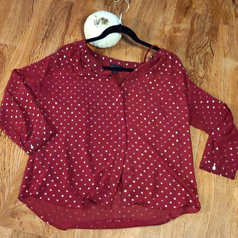 Liz Claiborne Sheer career blouse in size M